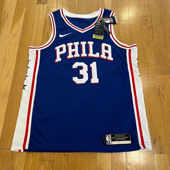 Nike Other - NEW Nike Philadelphia 76ers Seth Curry Swingman Jersey Blue Away Mens Size L NBA
